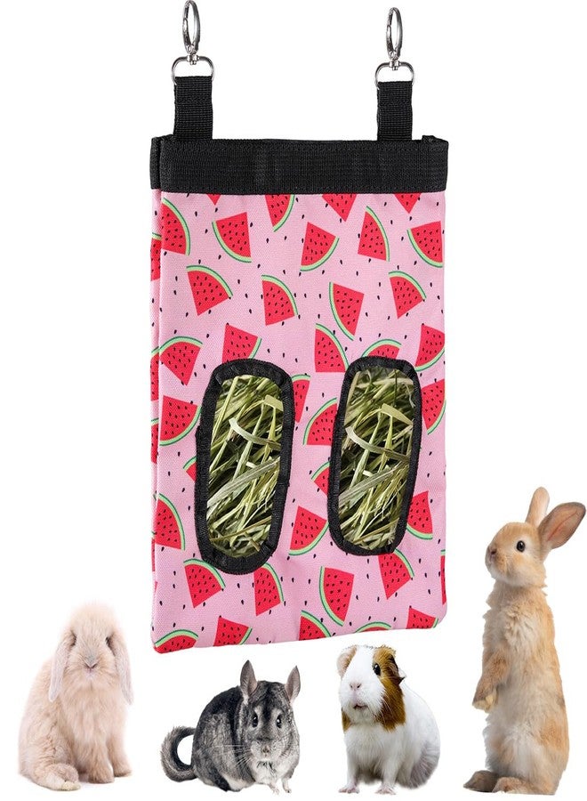 DZWLKJ Guinea Pig Hay Feeder, 600D Polyester, Watermelon, Rabbit Hay Feeder Bag, Guinea Pig, Chinchilla, Hamsters, Small Pets, 1 Pack, Foldable, Lightweight - Image 1